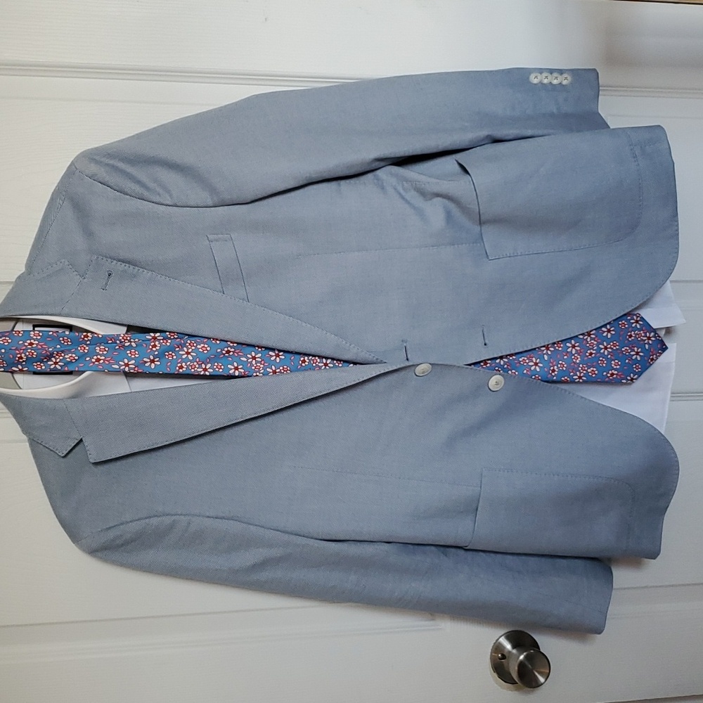 Cantarelli / Bergdorf Goodman Blue Blazer 💙 Cashmere and Cotton  52 cut ✂️